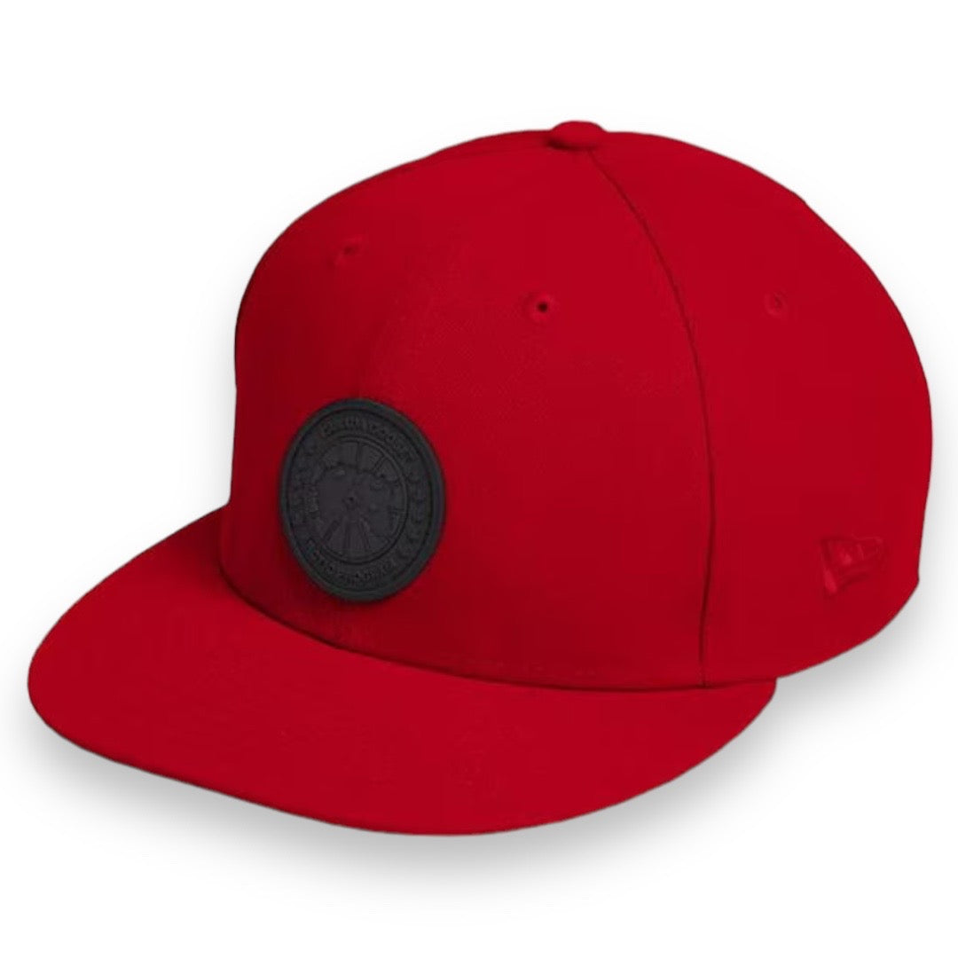 CANADA GOOSE NEW ERA SNAP BACK DISK CAP RED