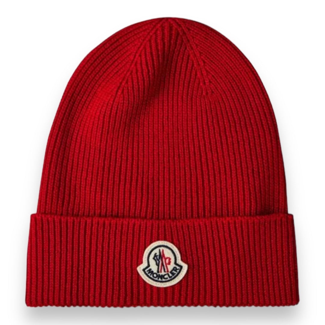 MONCLER BEANIE HAT RED