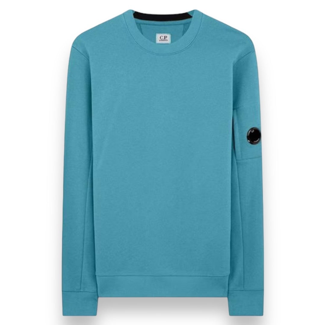 CP COMPANY LENS LOGO SWEATSHIRT TURQUOISE