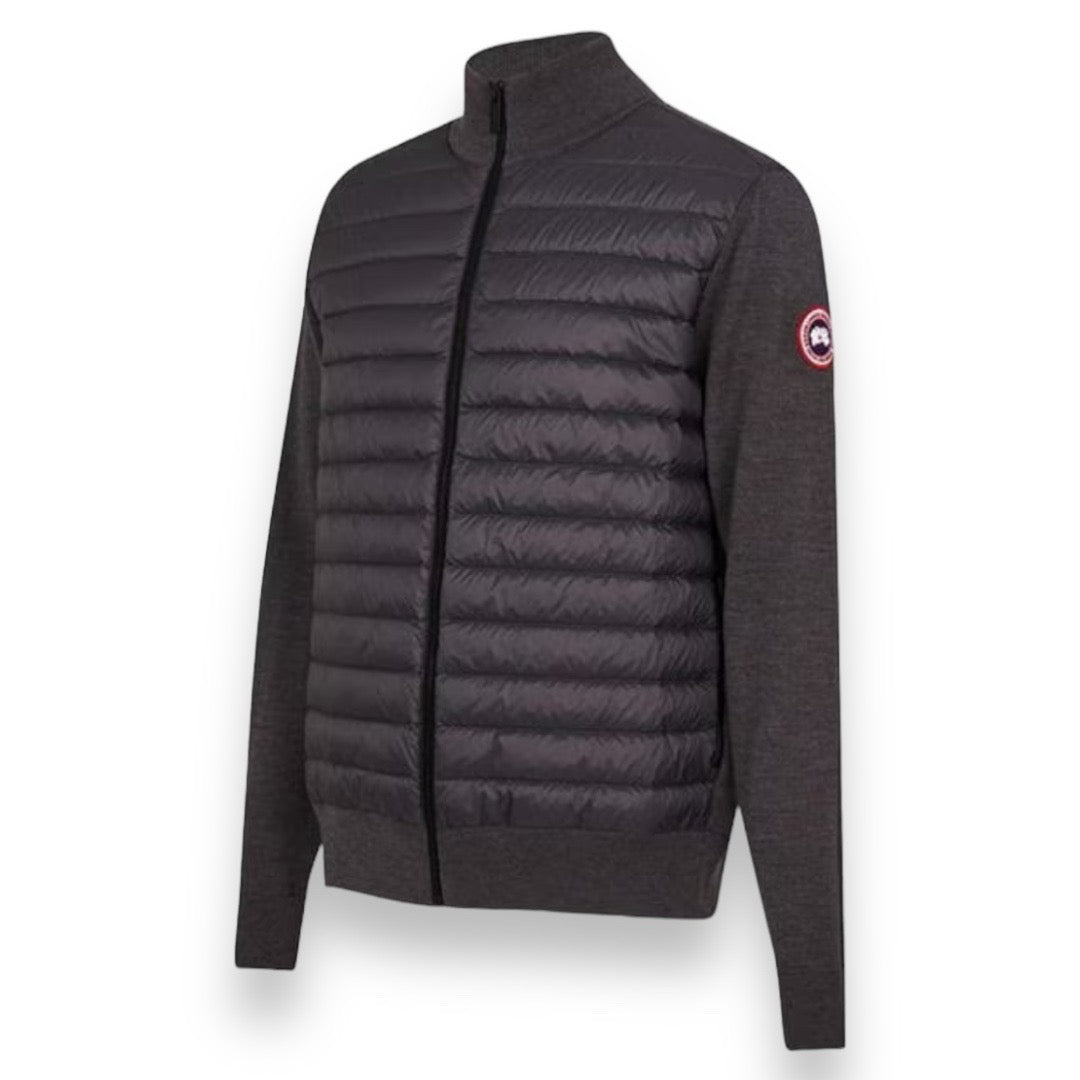 CANADA GOOSE HYBRID KNIT ZIP UP GREY