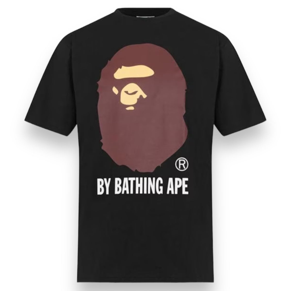 A BATHING APE AAPE BIG HEAD T-SHIRT BLACK
