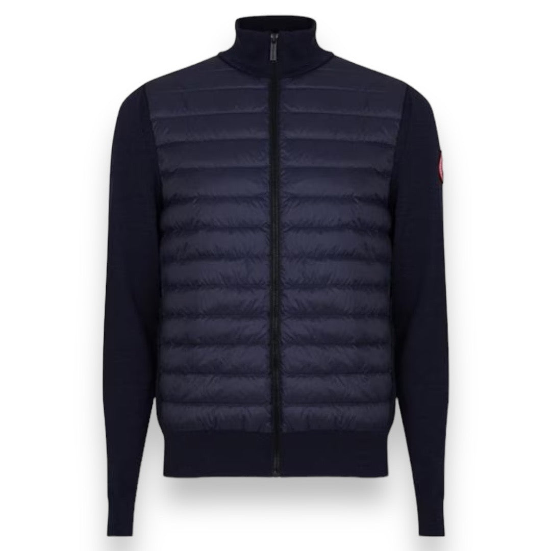 CANADA GOOSE HYBRID KNIT ZIP UP NAVY BLUE