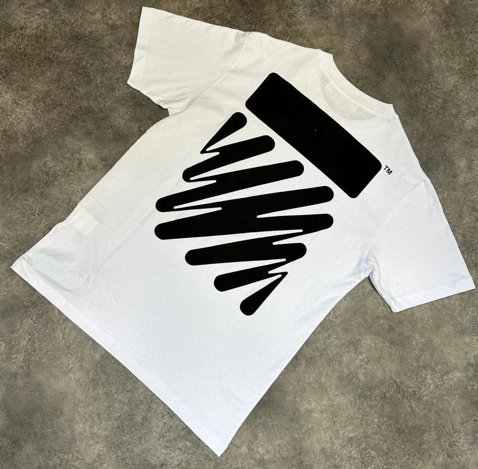 OFF WHITE SQUIGGLE BACK T-SHIRT WHITE