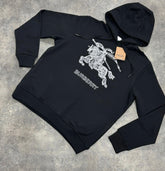 BURBERRY LARGE KNIGHT OTTH HOODIE BLACK