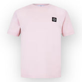 STONE ISLAND PATCH LOGO T-SHIRT LIGHT PINK