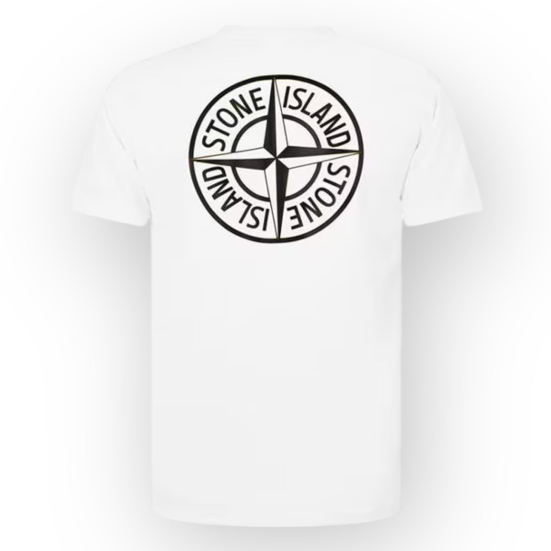 STONE ISLAND BACK COMPASS LOGO T-SHIRT WHITE