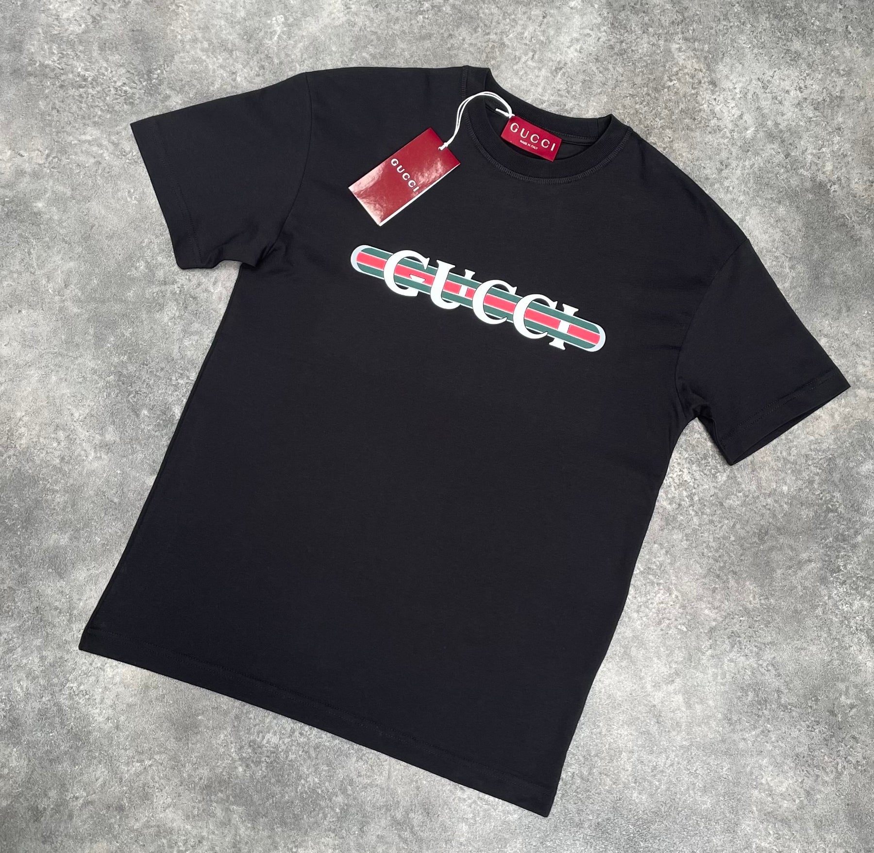 GUCCI INTERWEAVE T-SHIRT BLACK