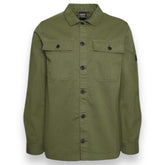 BARBOUR INTERNATIONAL ARL BUTTON UP OVERSHIRT OLIVE GREEN