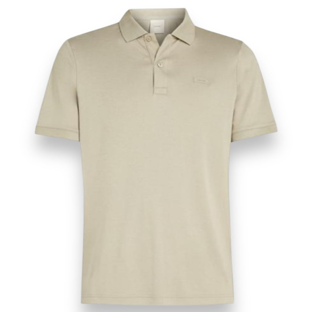 CALVIN KLEIN LIQUID TOUCH SLIM POLO SHIRT KHAKI