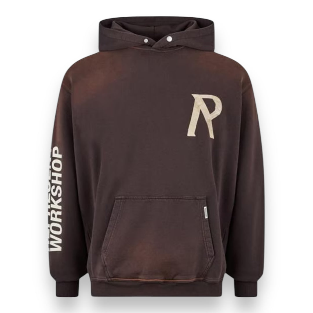 REPRESENT REP TAPE WASH OTTH HOODIE CEDAR RED