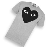 COMME DES GARÇONS PLAY T-SHIRT BLACK HEART GREY