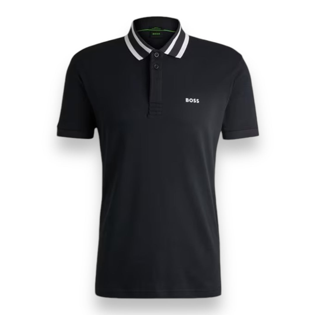 HUGO BOSS PAUL POLO SHIRT BLACK