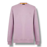 HUGO BOSS PATCH LOGO SWEATSHIRT LIGHT PURPLE