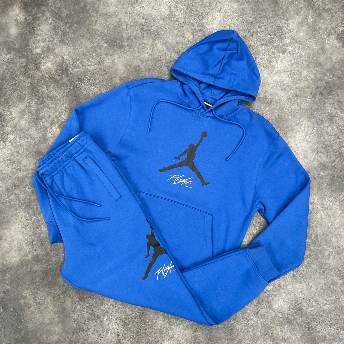 NIKE AIR JORDAN HOODED FULL TRACKSUIT ROYAL BLUE