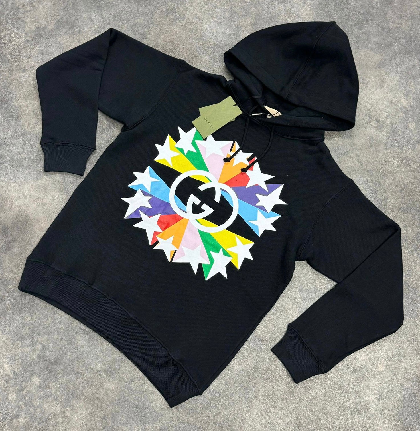 GUCCI STAR BURST OTTH HOODIE BLACK