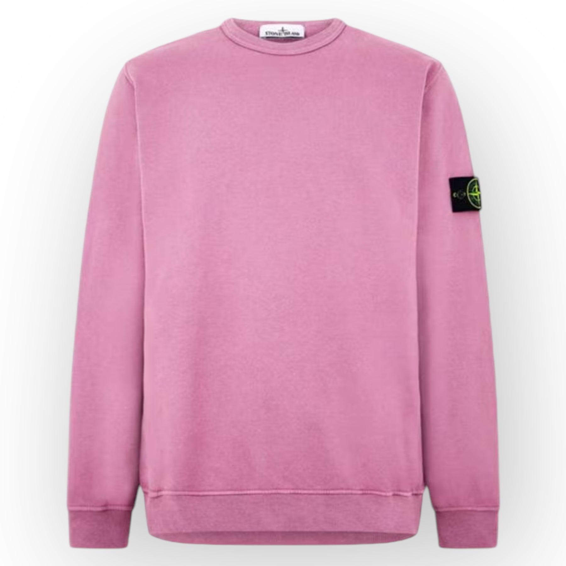 STONE ISLAND CREW NECK SWEATSHIRT ROSA PINK