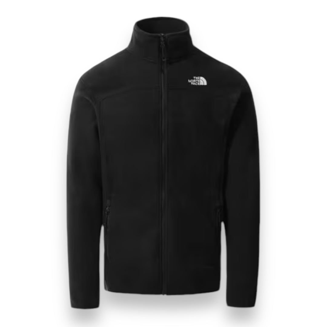 THE NORTH FACE TNF FULL ZIP FLEECE SWEATSHIRT BLACK