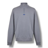 HUGO BOSS HUGO BLUE BOX 1/4 ZIP SWEATSHIRT GREY