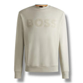 HUGO BOSS LOGO SWEATSHIRT BEIGE