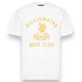 BILLIONAIRE BOYS CLUB FIRE PIT LOGO T-SHIRT WHITE