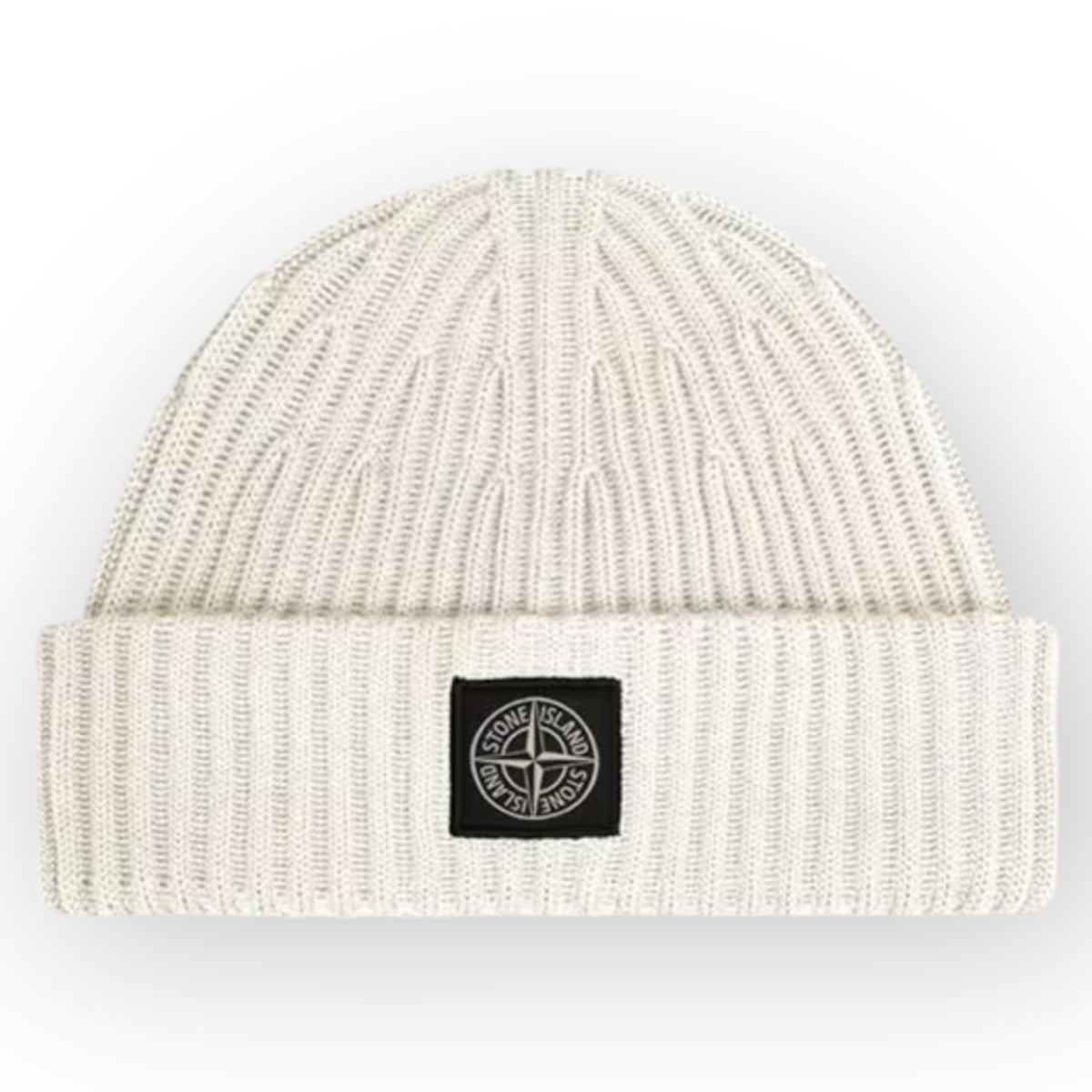 STONE ISLAND PATCH BEANIE BEIGE