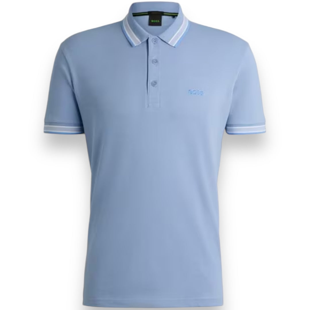 HUGO BOSS PAD POLO SHIRT BLUE