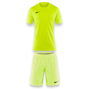 NIKE DRI FIT MENS GYM RUNNING FOOTBALL KIT VOLT YELLOW