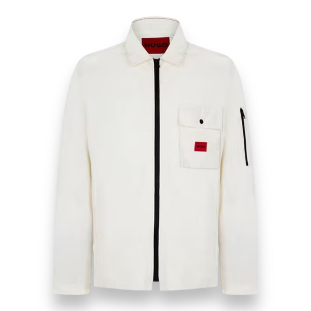 HUGO BOSS HUGO OVERSHIRT WHITE