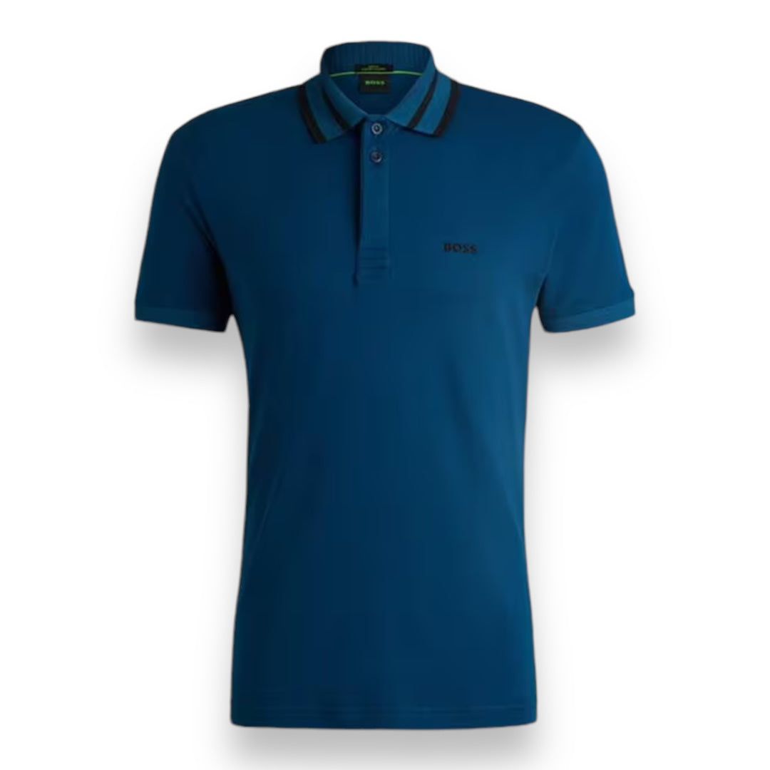 HUGO BOSS PAUL POLO SHIRT BLUE