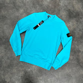 STONE ISLAND CREWNECK SWEATSHIRT TURQUOISE * SALE *