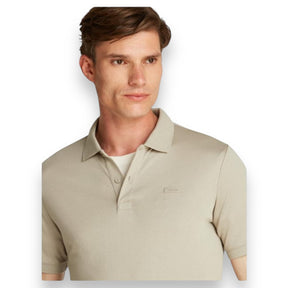 CALVIN KLEIN LIQUID TOUCH SLIM POLO SHIRT KHAKI