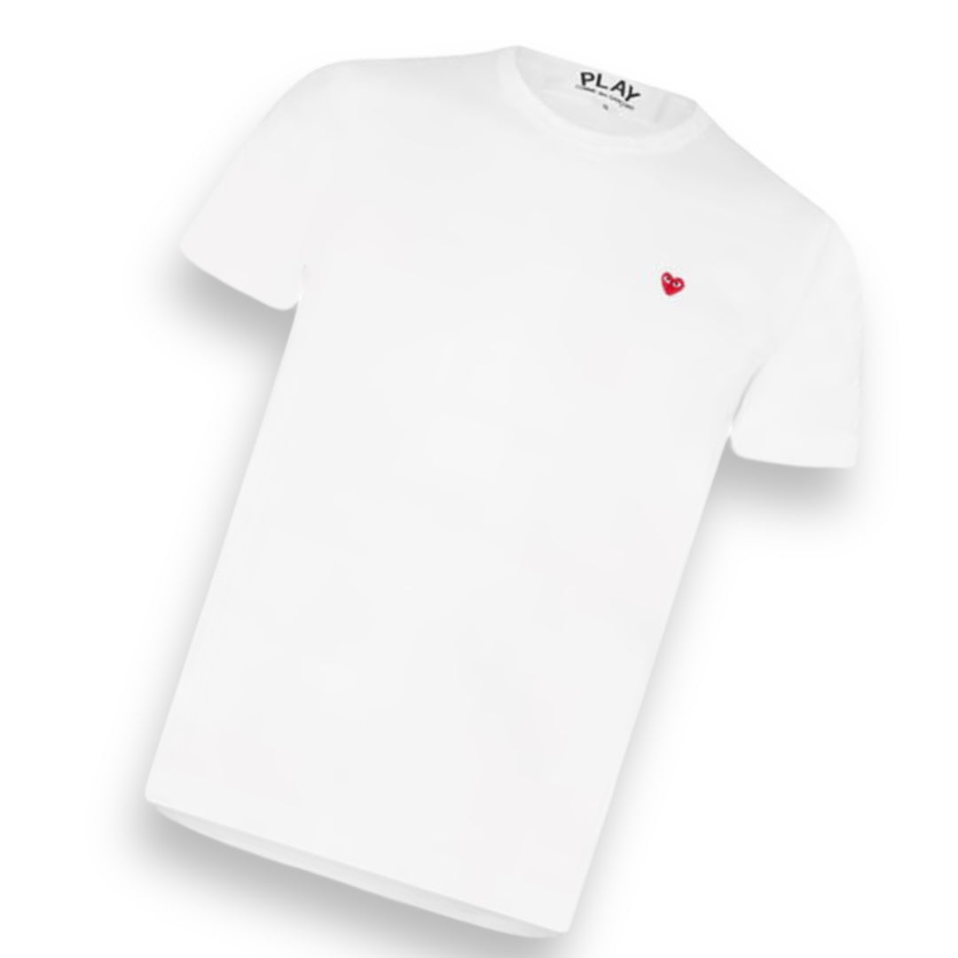 COMME DES GARÇONS PLAY T-SHIRT SMALL HEART WHITE