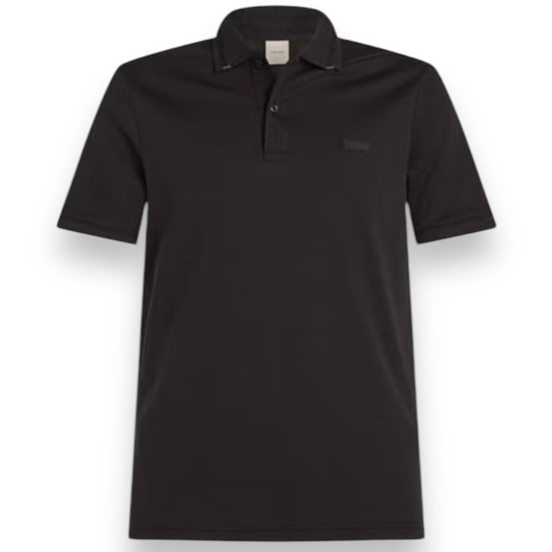 CALVIN KLEIN LIQUID TOUCH POLO SHIRT BLACK