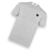 COMME DES GARÇONS PLAY T-SHIRT SMALL BLACK HEART GREY