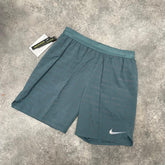 NIKE DRI FIT MENS GYM TRAINING SHORTS GREEN