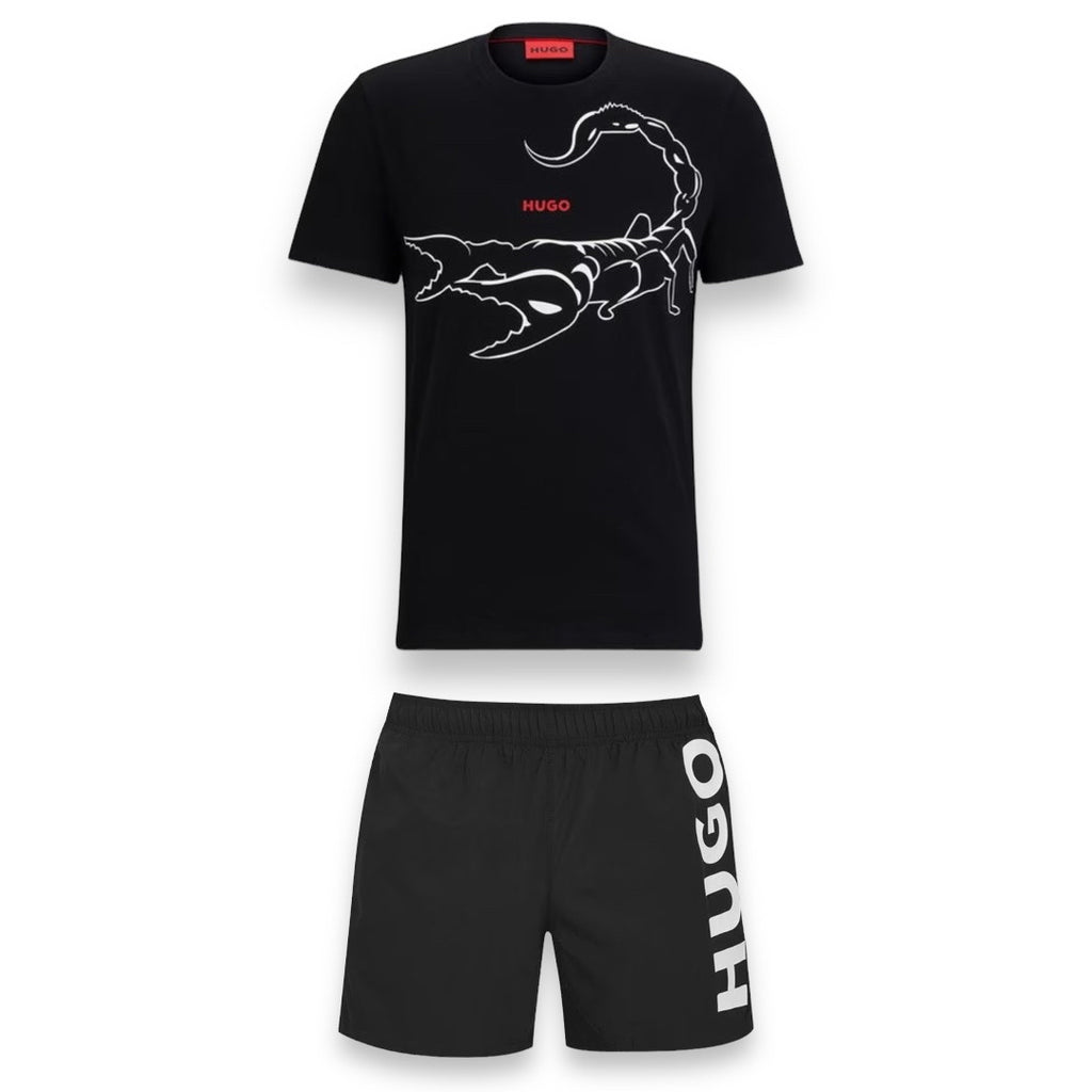 hugo boss shorts and shirt set