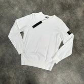 STONE ISLAND CREWNECK SWEATSHIRT WHITE * SALE *