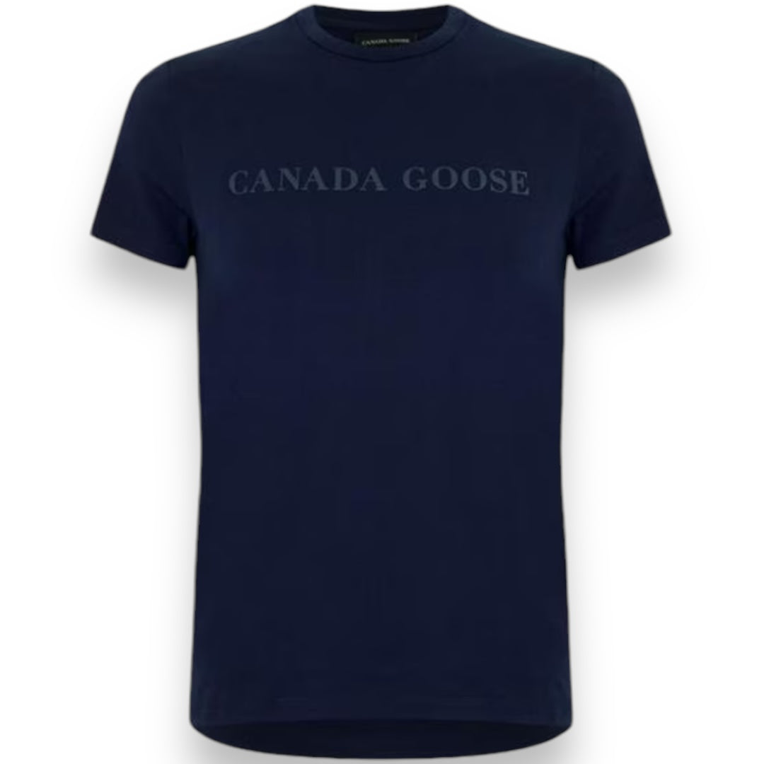 CANADA GOOSE LOGO T-SHIRT NAVY BLUE