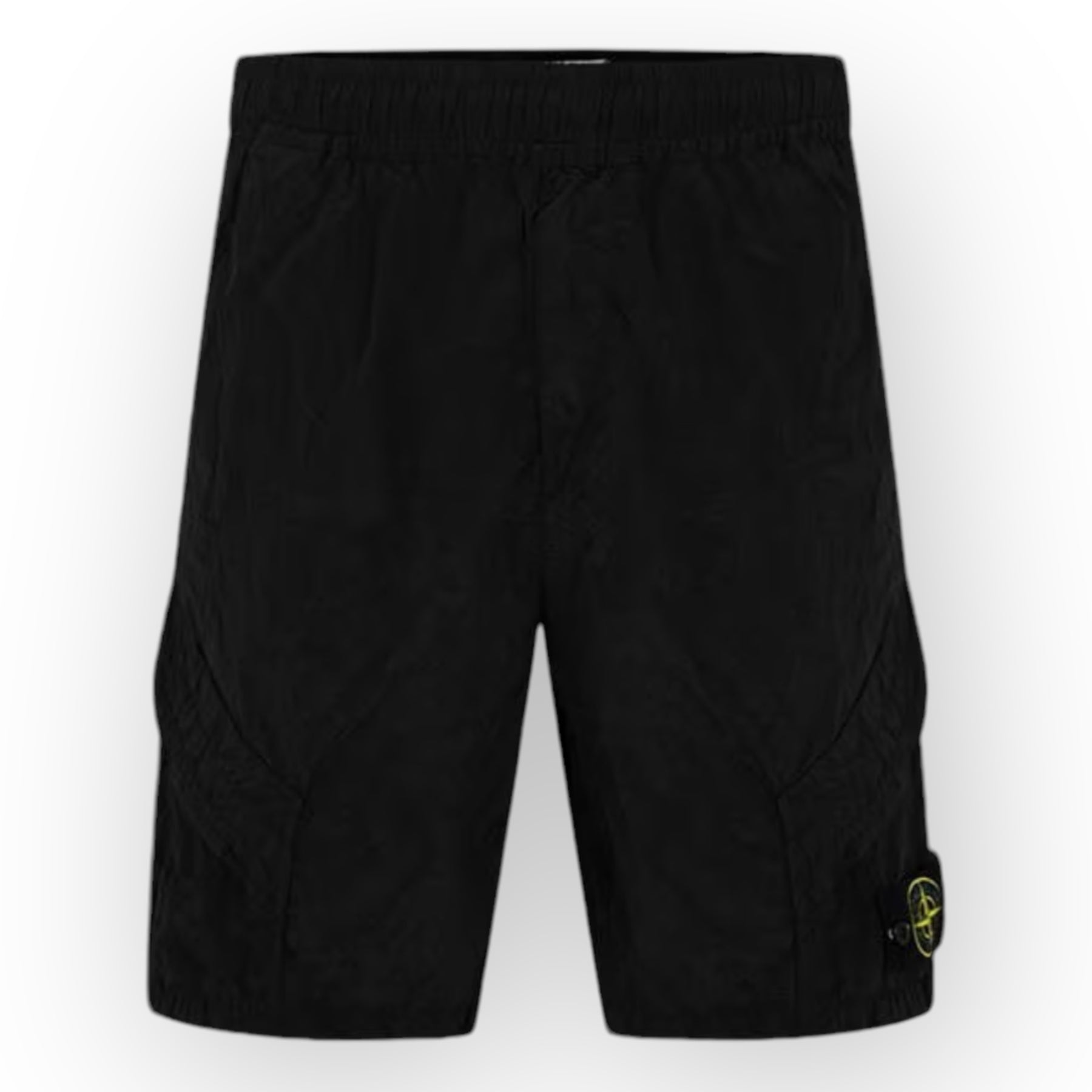 STONE ISLAND NYLON METAL CARGO SHORTS BLACK