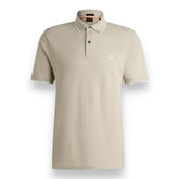 HUGO BOSS PASSERTIP POLO SHIRT BEIGE