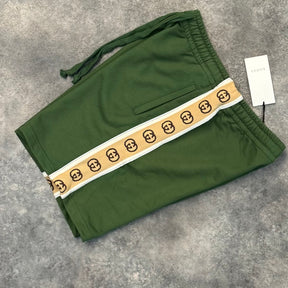 GUCCI GG TAPE LOGO SHORTS GREEN