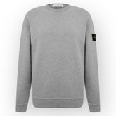 STONE ISLAND CREW NECK SWEATSHIRT MARL GREY