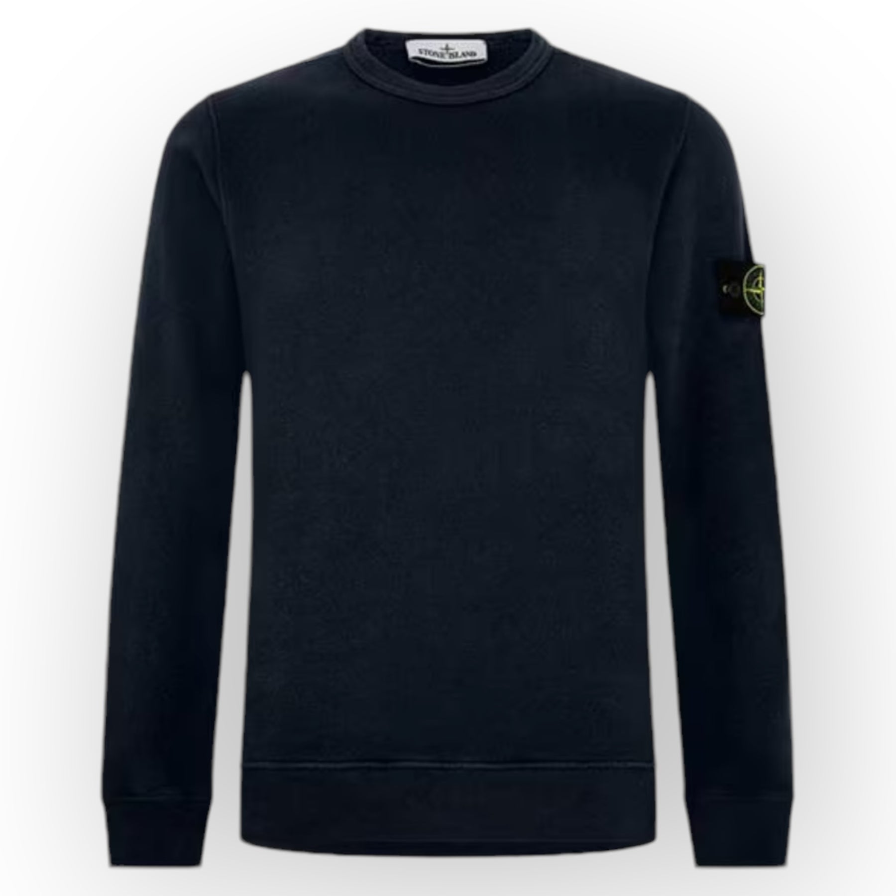 STONE ISLAND CREW NECK SWEATSHIRT NAVY BLUE