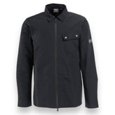 BARBOUR INTERNATIONAL POCKET NYLON METAL STYLE OVERSHIRT BLACK