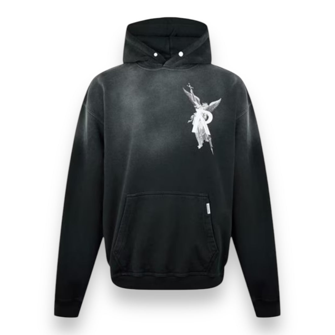 REPRESENT ANGEL WASHED OTTH HOODIE BLACK