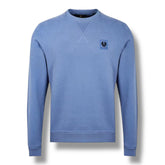 BELSTAFF PATCH LOGO SWEATSHIRT NAVY LIGHT BLUE