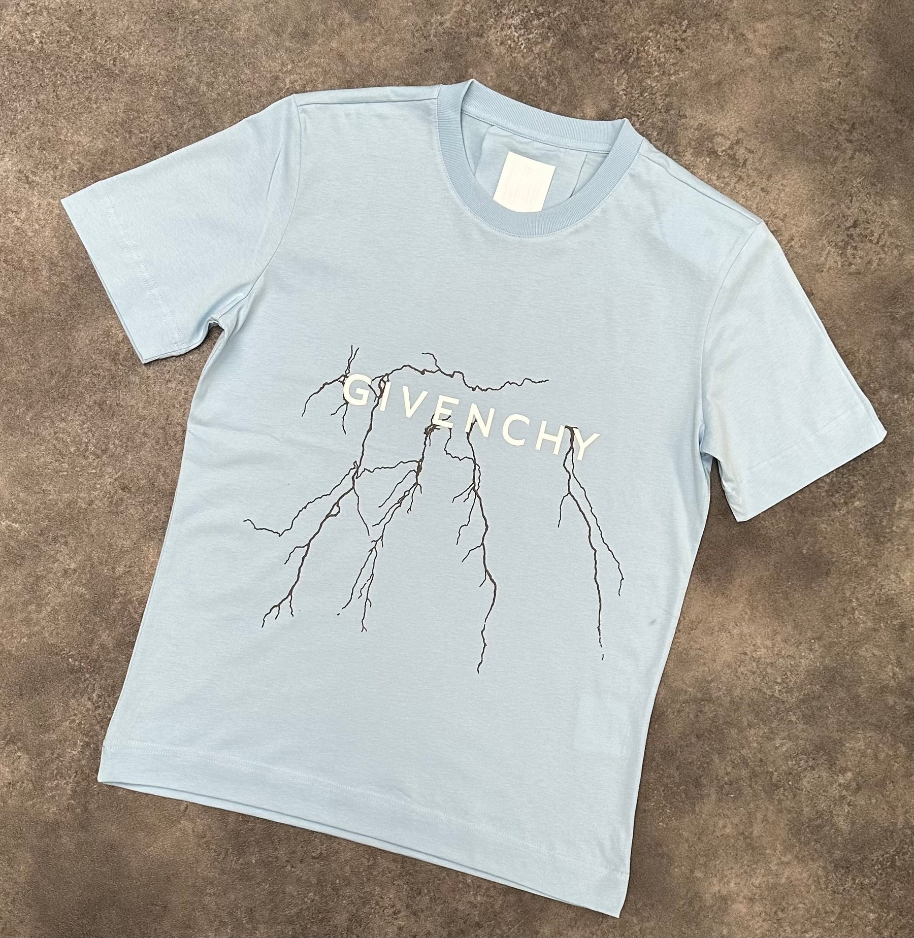 GIVENCHY LIGHTNING T-SHIRT LIGHT BLUE