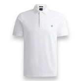 HUGO BOSS PLAQUE POLO SHIRT WHITE