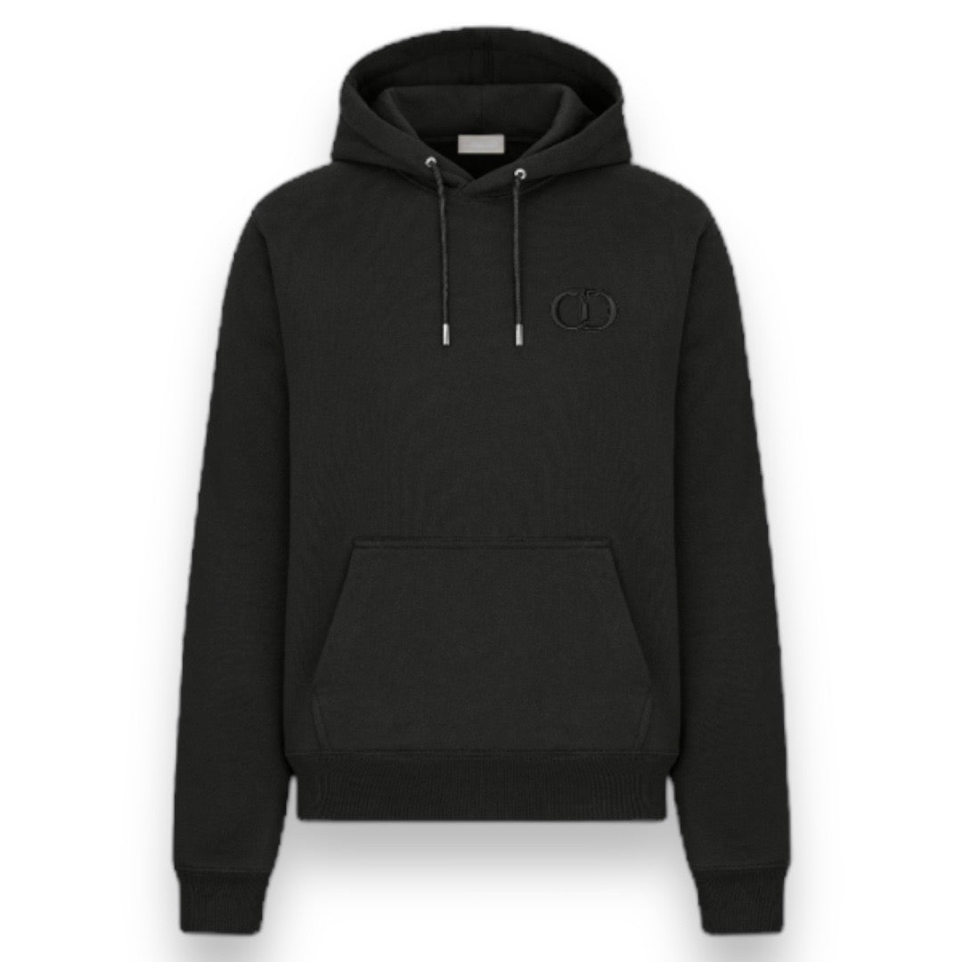 CHRISTIAN DIOR CD ICON LOGO HOODIE BLACK