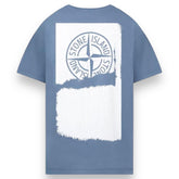 STONE ISLAND PAINT BACK LOGO T-SHIRT AVIO BLUE